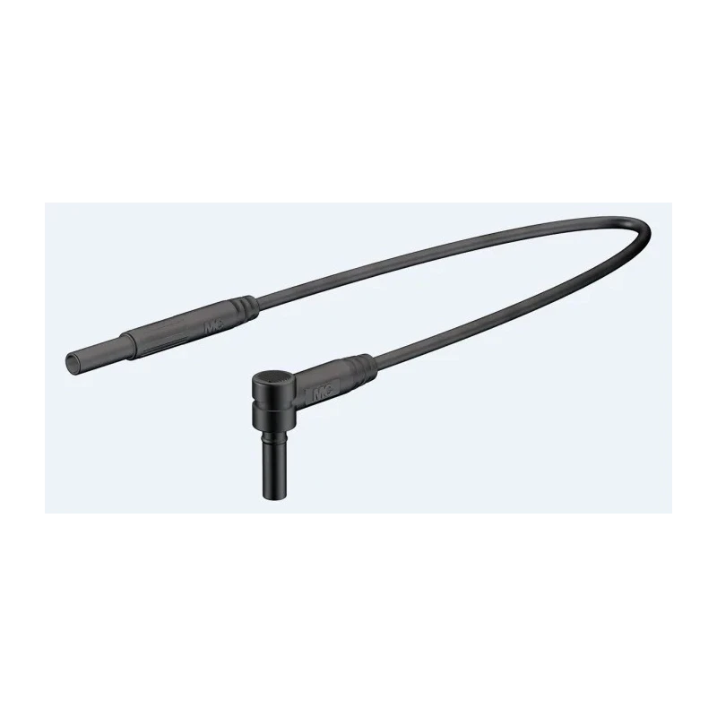 Staubli Connector Test Lead 10A, 600V, Black, 1 m Lead Length 65.9577-100-21