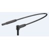 Staubli Connector Test Lead 10A, 600V, Black, 1 m Lead Length 65.9577-100-21