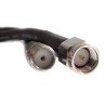 Siretta SMA Series LLC100A Coaxial Cable 3 m Length, 50 Ω, Solid Copper Conductor, PVC Black Jacket LLC100A