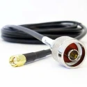 Siretta N Type SMA Series 15 m LLC200A 50 Ω Coaxial Cable, Black, Terminated LLC200A