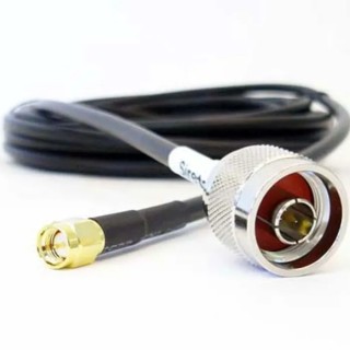 Siretta N Type SMA Series 15 m LLC200A 50 Ω Coaxial Cable, Black, Terminated LLC200A