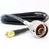 Siretta N Type SMA Series 15 m LLC200A 50 Ω Coaxial Cable, Black, Terminated LLC200A