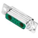 HARTING 7W2 7 Way Straight 2.84 mm Pitch Panel Mount D-Sub Connector with Flange Female 09692015072