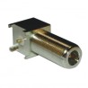 Amphenol RF N Type Series Coaxial Connector Through Hole Male N Connector 50 Ω Right Angle Body Solder 172234
