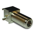 Amphenol RF N Type Series Coaxial Connector Through Hole Male N Connector 50 Ω Right Angle Body Solder 172234