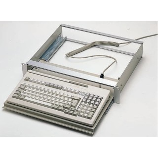 RS PRO Grey Keyboard Drawer Aluminum 2U, 427mm Width x 250mm Depth 144-0207
