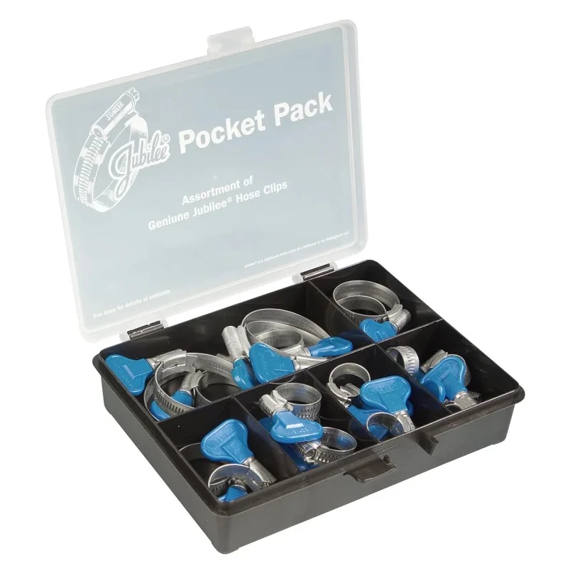 Jubilee 22 Piece Mild Steel Zinc Plated P-Clip Kit 9.5 mm to 50 mm PPWS