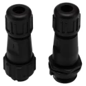 RS PRO Circular Connector, Miniature Cable Mount, 2 Contacts, Plug & Socket, Male and Female, Threaded Mating 144-0627