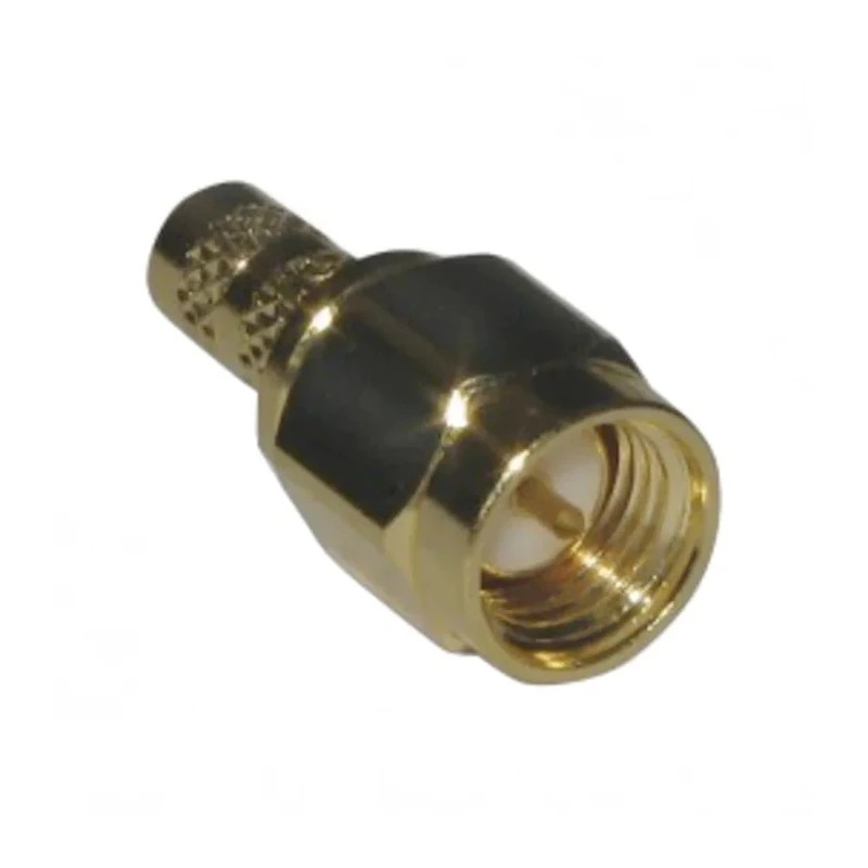 Amphenol RF SMA Series Coaxial Connector Cable Male SMA, 50 Ω, Straight Body Crimp 132195