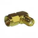 Amphenol RF SMA Series Coaxial Connector Cable Female SMA 50 Ω Right Angle Body Solder 132172