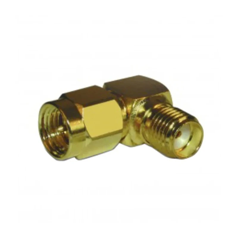 Amphenol RF SMA Series Coaxial Connector Cable Female SMA 50 Ω Right Angle Body Solder 132172