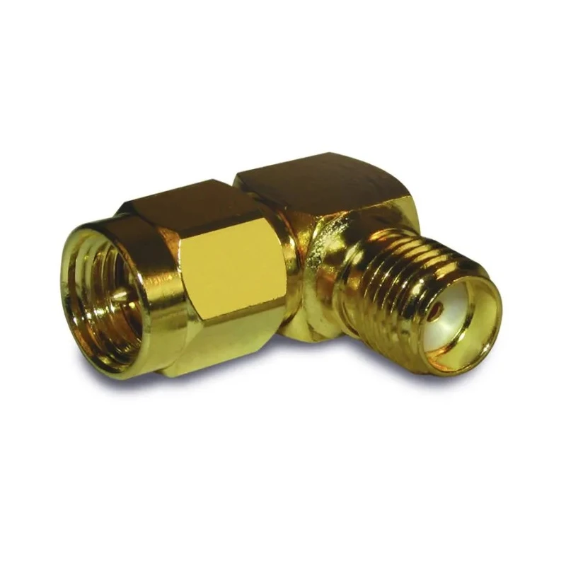 Amphenol RF SMA Series Coaxial Connector Cable Female SMA 50 Ω Right Angle Body Solder 132172