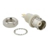 Amphenol RF BNC Series Coaxial Connector Panel Mount Female BNC 50 Ω Straight Body Solder 031-10-RFXG1