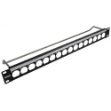 RS PRO Audio/Video 16 Port XLR Patch Panel Steel 1U Rack Height 143-8917