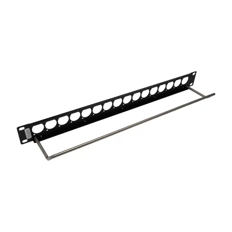 RS PRO Audio/Video 16 Port XLR Patch Panel Steel 1U Rack Height 143-8917