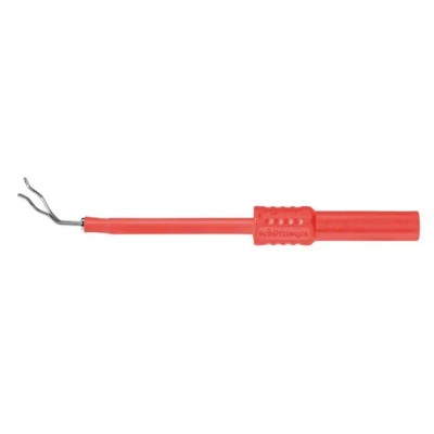 Schutzinger Red Female Test Socket, 4 mm Connector, Solder Termination, 600V, 1A, Nickel Plating ZPK 8188 Ni / RT