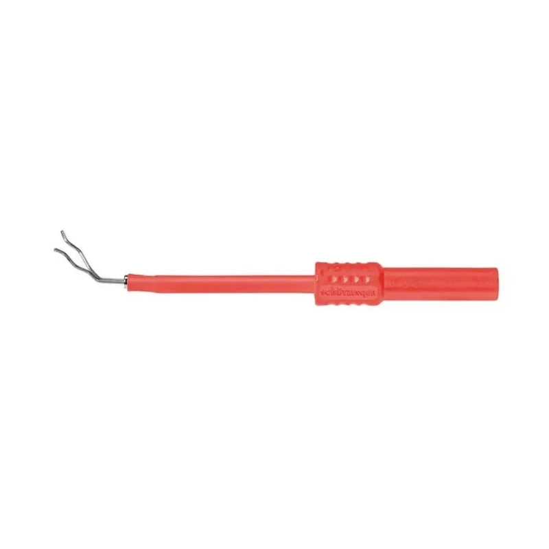 Schutzinger Red Female Test Socket, 4 mm Connector, Solder Termination, 600V, 1A, Nickel Plating ZPK 8188 Ni / RT