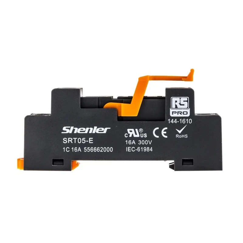 RS PRO 5 Way 300V DIN Rail Relay Socket for Use with RFT Interface Relay 144-1610