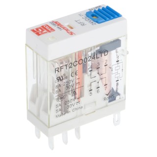 RS PRO Power Relay, 24V Coil Voltage, 8A Switching Current, DPDT Contact Configuration 144-1602