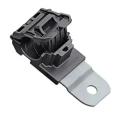 HellermannTyton Black Polyamide 66 Cable Clamp 19.5 mm Max. Bundle Diameter Screw 151-01440 RCB180SM8-PA66HIRHSUV/ST/ZN-BK