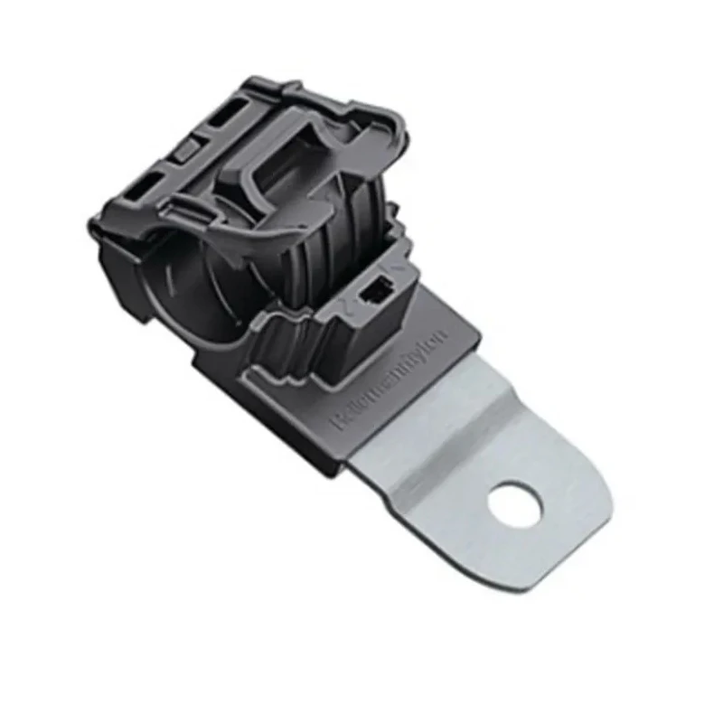 HellermannTyton Black Polyamide 66 Cable Clamp 19.5 mm Max. Bundle Diameter Screw 151-01440 RCB180SM8-PA66HIRHSUV/ST/ZN-BK