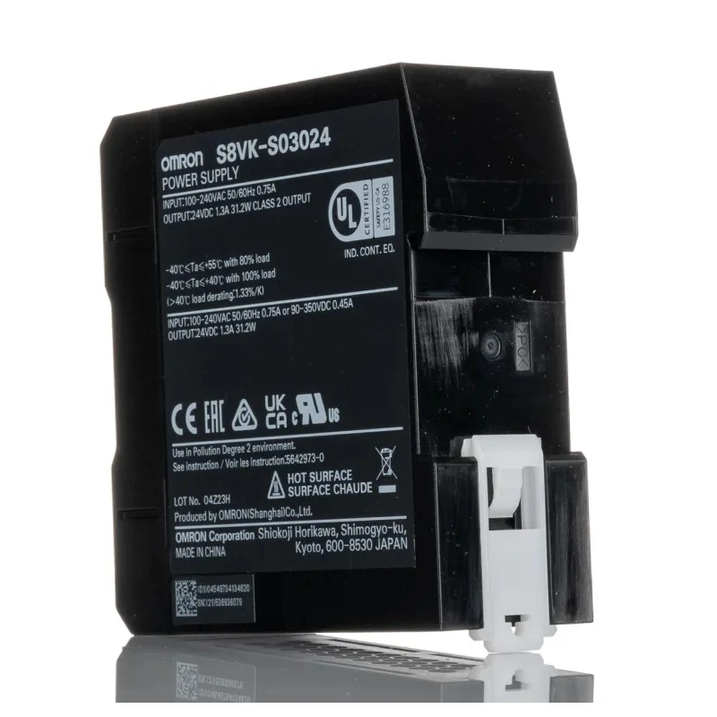 Omron S8VK-S Switched Mode DIN Rail Power Supply 264 V AC, 350 V DC AC/DC Input, 24 V DC 1.3 A Output, 30 W 