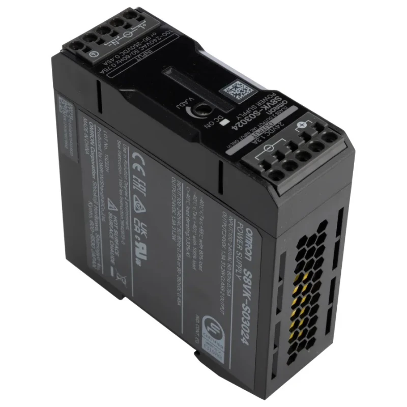 Omron S8VK-S Switched Mode DIN Rail Power Supply 264 V AC, 350 V DC AC/DC Input, 24 V DC 1.3 A Output, 30 W 