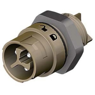 Wieland RST MINI Series Panel Mount Mini Connector Male Screw 3-Pole 16A 120V IP69 IP68 IP66 46.032.5050.4