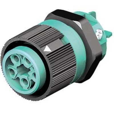 Wieland RST MINI Series Panel Mount Mini Connector Female Screw, 5-Pole, 16A, 400V, 1-Way, IP66 IP68 IP69 46.051.5053.6