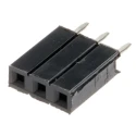 RS PRO Straight Through Hole PCB Socket 3-Contact 1 Row 2.54 mm Pitch Solder 251-8187