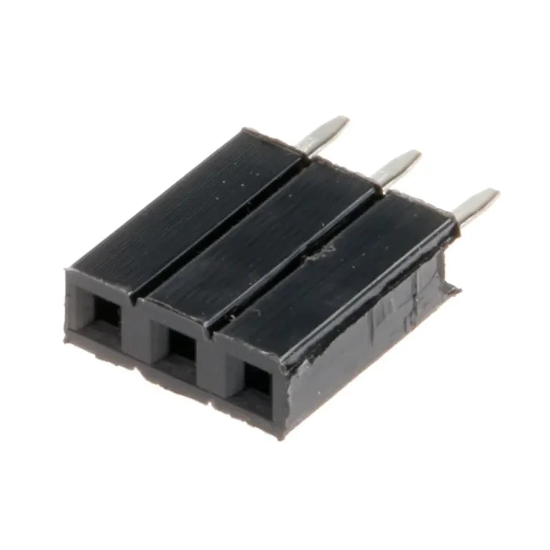 RS PRO Straight Through Hole PCB Socket 3-Contact 1 Row 2.54 mm Pitch Solder 251-8187