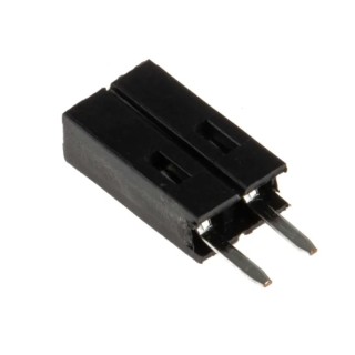 RS PRO Straight Through Hole PCB Socket 2-Contact 1 Row 2.54 mm Pitch Solder 251-8171