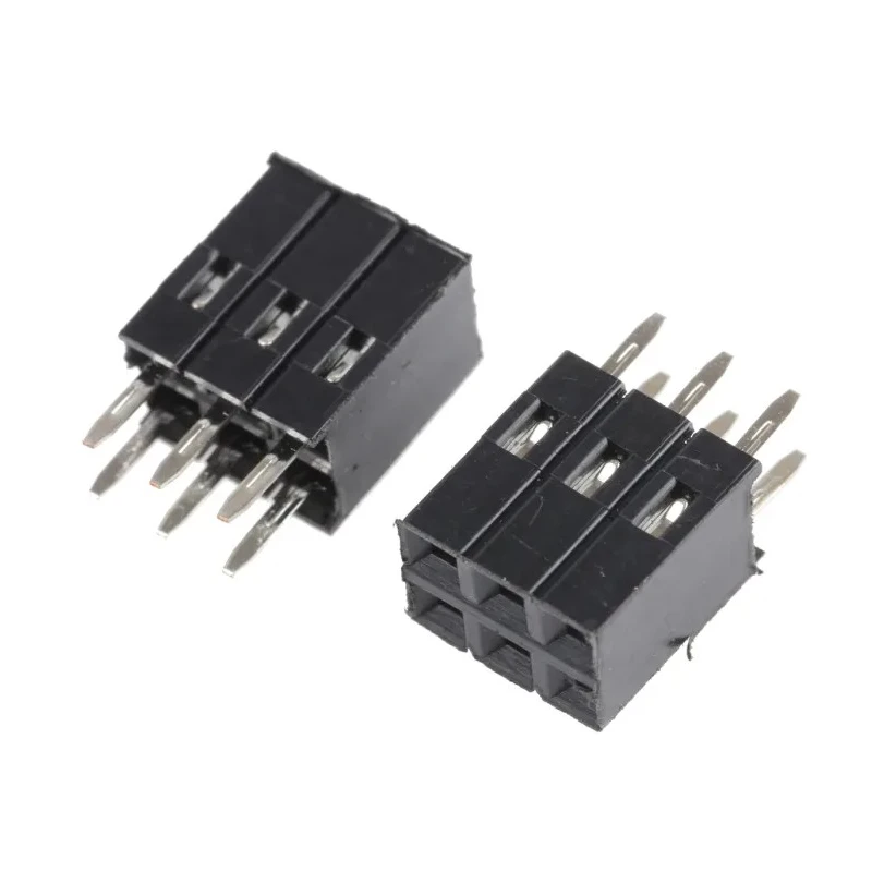 RS PRO Straight Through Hole PCB Socket 6-Contact 2 Row 2.54 mm Pitch Solder W34821xxTHTRC