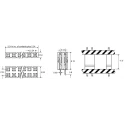 RS PRO Straight Through Hole PCB Socket 6-Contact 2 Row 2.54 mm Pitch Solder W34821xxTHTRC