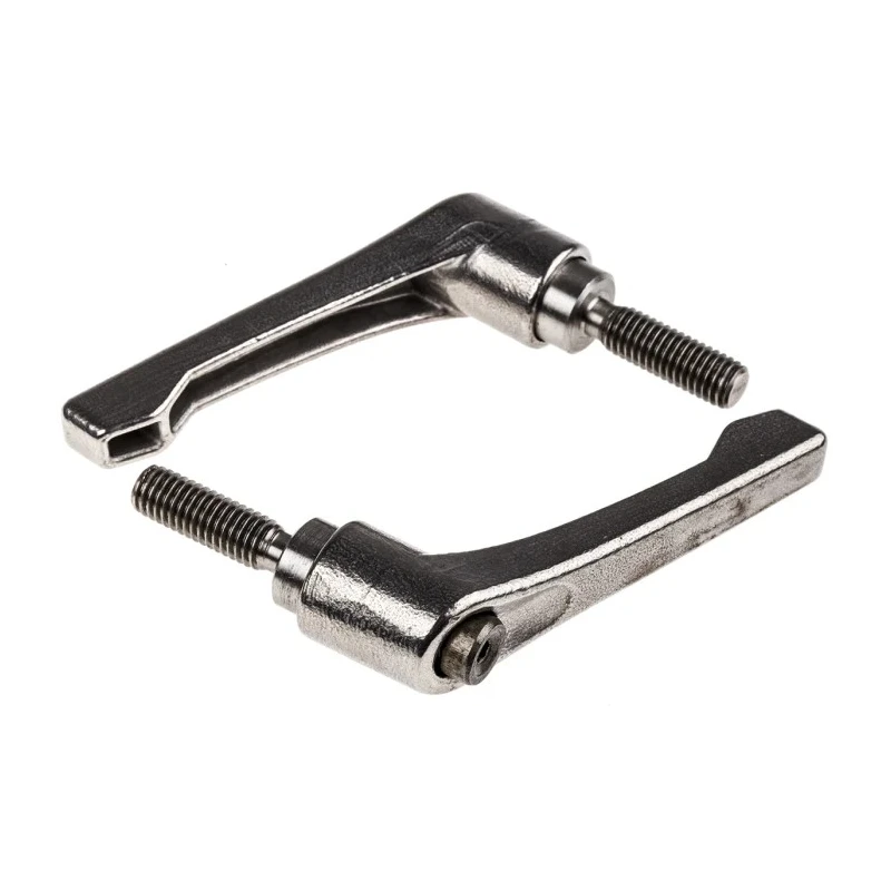 RS PRO Stainless Steel Clamping Lever M8 x 25 mm Thread Length Silver 144-3609