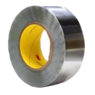 3M Conductive Lead Tape, 25mm Width x 33m Length, 0.17mm Thickness, Rubber Adhesive, Silver 420 25MMX33M