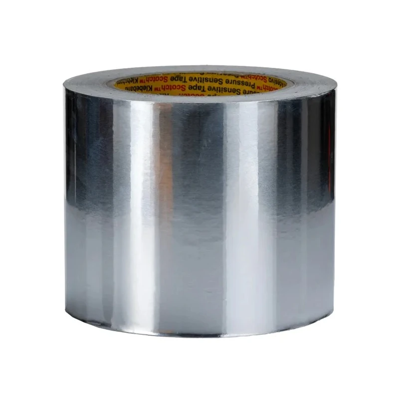 3M Non-Conductive Metallic Tape Soft Aluminium Foil 100mm Width x 50m Length Rubber Adhesive 70°C Max 1436 100MMX50M