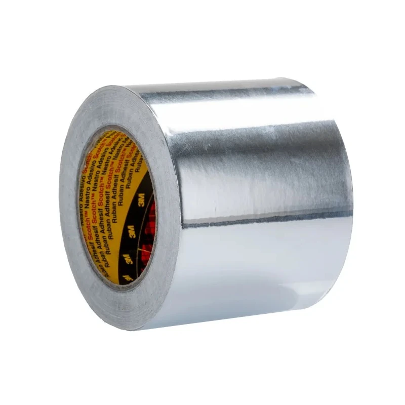 3M Non-Conductive Metallic Tape Soft Aluminium Foil 100mm Width x 50m Length Rubber Adhesive 70°C Max 1436 100MMX50M