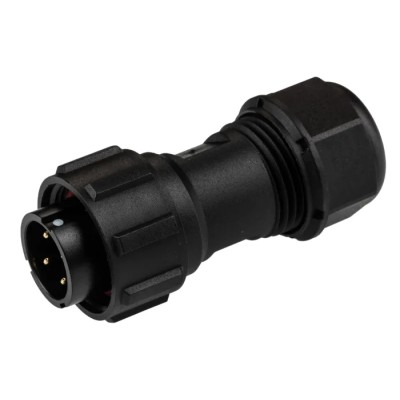 RS PRO Circular Connector, 4 Contacts, Cable Mount, Standard Size, Plug Male, IP68, Threaded Mating, 500V, 5A, SP17 144-4188