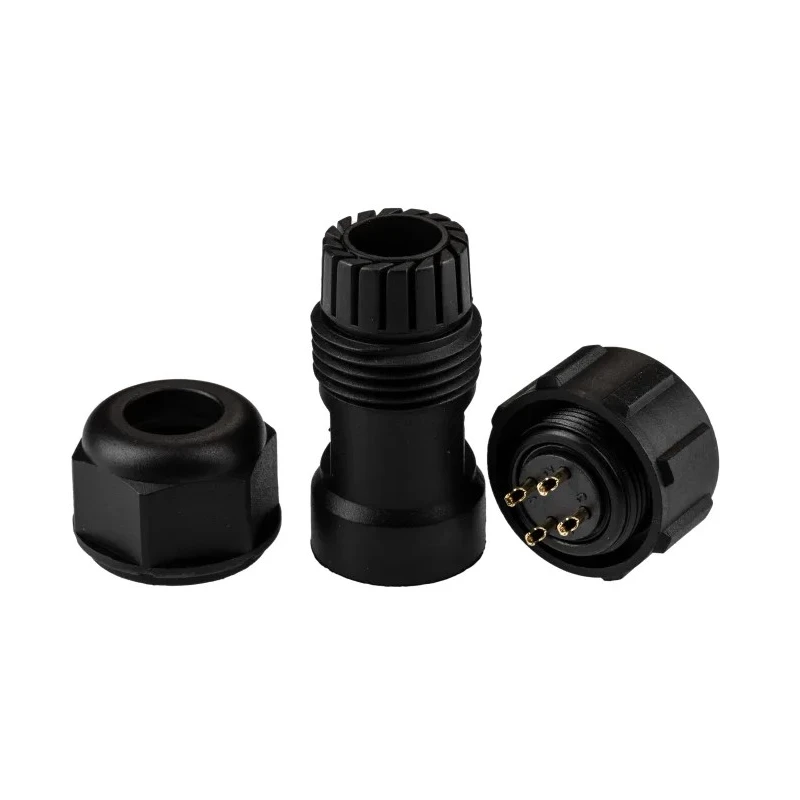RS PRO Circular Connector, 4 Contacts, Cable Mount, Standard Size, Plug Male, IP68, Threaded Mating, 500V, 5A, SP17 144-4188