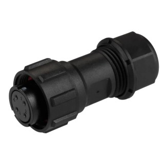 RS PRO Circular Connector 4 Contacts Cable Plug Female IP68 500V 5A SP17 Series 144-4181
