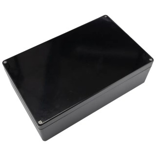 RS PRO Ex-GJB Series Black Fibreglass Reinforced Polyester Junction Box IP66 ATEX IECEx 400 mm 250 mm 120 mm 144-4461