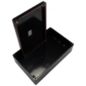 RS PRO Ex-GJB Series Black Fibreglass Reinforced Polyester Junction Box IP66 ATEX IECEx 400 mm 250 mm 120 mm 144-4461