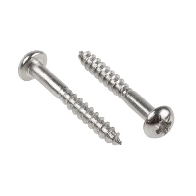 RS PRO Wood Screw Pozidriv Round Head Stainless Steel Metric Thread 30 mm Length 144-3517
