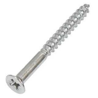 RS PRO Pozidriv Countersunk Stainless Steel Wood Screw, Metric Thread 16 mm Length 144-3524