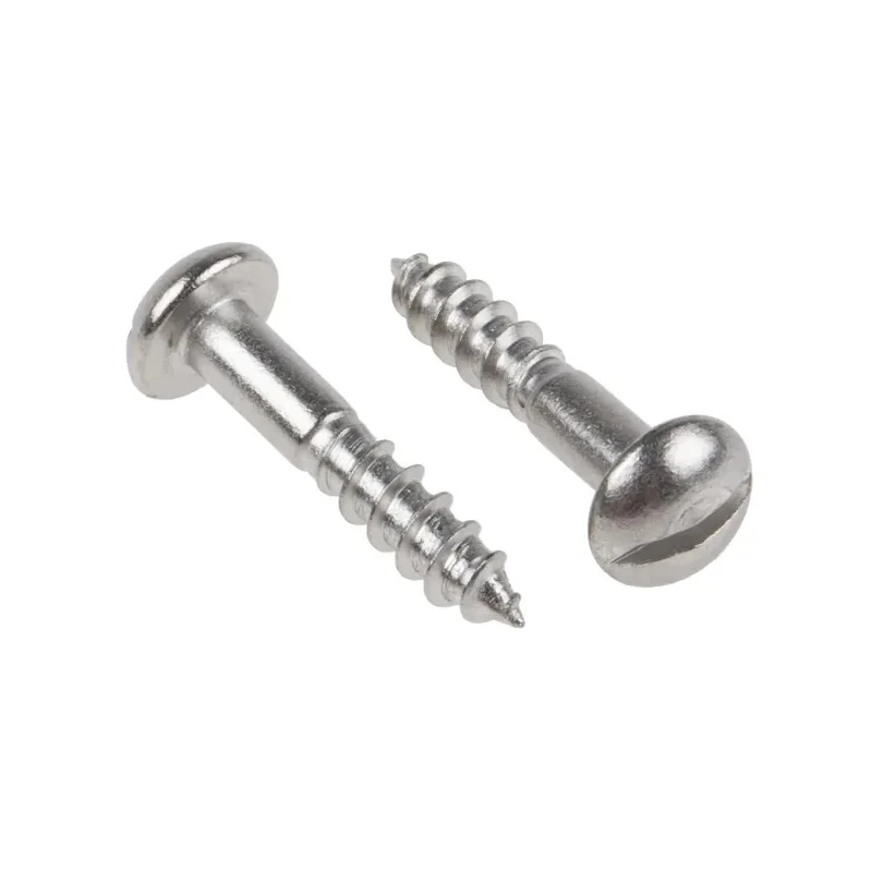 RS PRO Slot Round Stainless Steel Wood Screw Metric Thread 20 mm Length 144-3530
