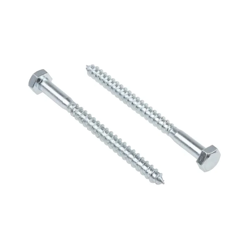 RS PRO Coach Screw Steel Bright Zinc M8 x 100 mm Hex Head DIN 571 144-3538
