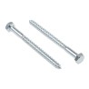RS PRO Coach Screw Steel Bright Zinc M8 x 100 mm Hex Head DIN 571 144-3538