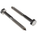 RS PRO Hex Coach Screw Stainless Steel M8 x 70 mm 144-3554