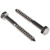 RS PRO Hex Coach Screw Stainless Steel M8 x 70 mm 144-3554
